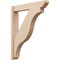Ekena Millwork 6-in W x 32-in D x 40-in H Funston Slat Rough Cedar Woodgrain TimberThane Outlooker, Primed Tan OUTUR060X32X40FST24RCPR - alternate 1